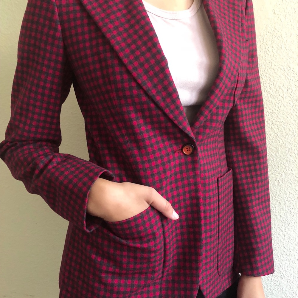 VTG Euro Checked Blazer